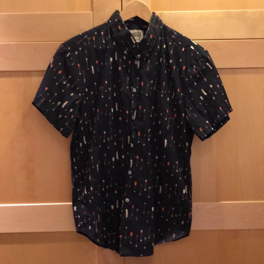 Naked and Famous short sleeve oxford shirt